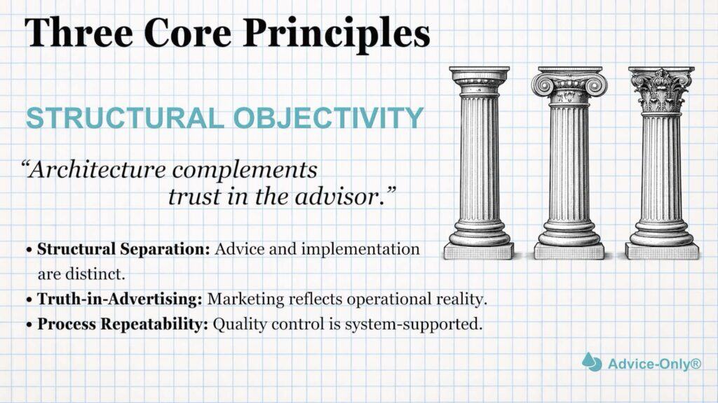 The Advice-Only™ Three Core Principles